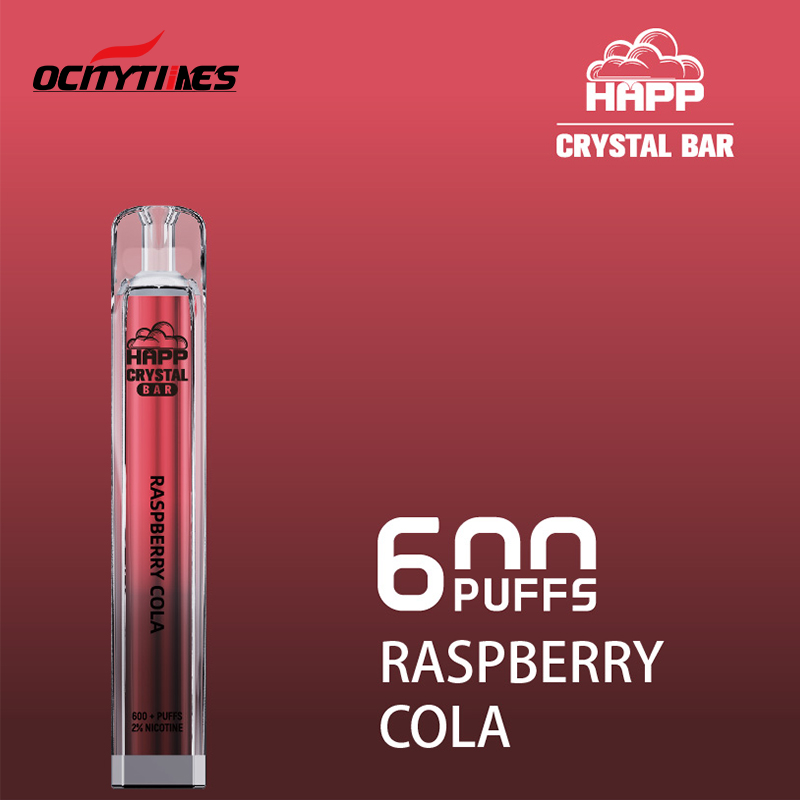 Custom Happ Crystal Bar 600 Puffs Minik Vape E -Zigarette 