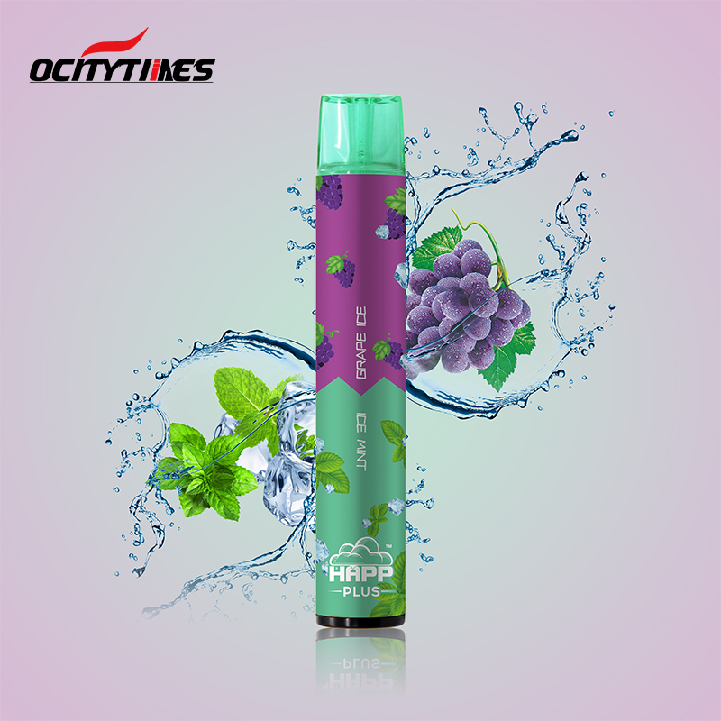 OcityTimes Happ Plus 1800puffs Elektronische Zigaretten -Einweg -Vape -Pod
